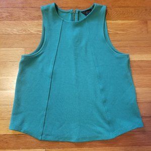 Topshop Green Sleeveless Top